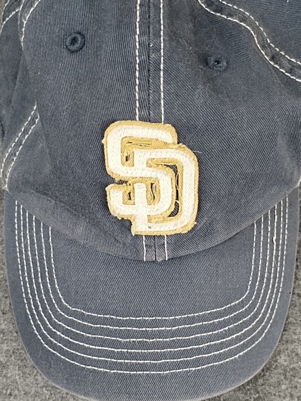 San Diego Padres Baseball Cap with Gold-Trim Logo